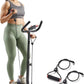 Sunny Health & Fitness Total Body 2-in-1 Smart Stepper Machine for Home with Handlebar and Resistance Bands, Total Body Workout, Adjustable Hydraulic, LCD Monitor, Non-Slip Pedals – 330 LB Max Weight