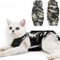 DOTON Cat Recovery Suit for Male and Female Surgical Post Surgery Soft Cone Onesie Shirt Clothes Neuter Licking Protective Diapers Outfit Cover Kitten Spay Collar(S, Camouflage)