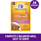 Wellness Healthly Indulgence Morsels Adult Wet Cat Food, Natural, Protein-Rich, Grain Free, 3 Ounce Pouch, 24 Pack, (Salmon & Tuna)
