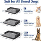 Orthopedic Dog Beds for Extra Large Dogs, Memory Foam Dog Couch Beds with Comfy Bolster, Waterproof Dogs Beds XLarge, Removable Washable Cover and Nonskid Bottom (X-Large, Dark Grey)