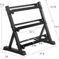 PayLessHere Dumbbell Rack 3 Tier Weight Storage Organizer Racks with Solid Steel Holder & 1000lbs Capacity For Home Gym, Black