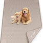 Pee Pads for Dogs, 40" x 28" Extra Large Reusable Dog Silicone Mat for Floor Protector, Washable Non-Slip Dog Training Pads for Potty Training (Khaki)