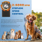 200W Pet Grooming Clippers for Thick Heavy Coats, 2000-6000rpm Stepless Speed Control & 10ft Power Cord, Low Noise< 50db, Dog Trimmer Kit with Extra Detachable Blade & 2 Limit Combs of 4 Sizes