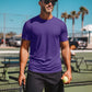 Zengjo Athletic Shirts for Men Short Sleeve Quick Dry Workout Running Gym Sport Exercise Tee Moisture Wicking