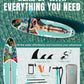 Niphean Inflatable Stand Up Paddle Board with SUP Accessories, Anti-Slip EVA Deck, 10’6’’ Inflatable Paddle Boards for Adults & Youth of All Skill Levels