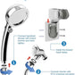 Hibbent Dog Sprayer Attachment Set for Pet Bathing and Dog Washing with 119 Inch Hose, Brass Shower Arm Diverter Valve, Handheld Shower Head, Bathroom Hose Sprayer Head Kit