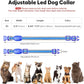 Flashseen LED Cat Collar,Light Up Dog Collar Rechargeable, Dog Lights for Night Walking, Comfortable Soft Mesh Pet Collar Adjustable for Cats Puppy and Small Dogs(Blue, XS)