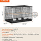 VEVOR 30-inch Flight Bird Cage, Stackable Divided Small Parakeet Cage for Parrots Canaries Cockatiels Lovebirds Finches Budgies Conures Macaws Pet Travel Birdcage with Handle and Perches
