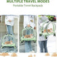 Transparent & Fully Breathable Hard cat Carrier with Rolling Wheels for Dogs, Cats, Multiple Carrying Options, Perfect for Traveling/Taking a Walk