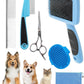 Dog Brush for Shedding Grooming,6 Pack Long-Pin Brush Set for Long Haired Dog Cat Goldendoodles Poodles Doodles Blue
