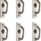 Canine Hitch- Secure Dog Leash Parking Mounted Indoor – Outdoor Wall Hook - Tie Out Stainless Steel Practical Lead Management for Home & Business, Slim Compact 6 Pack