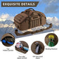 65L Large Duffle Bag, 3-in-1 Tactical Backpack MOLLE Pack for Sports, Gym, Outdoor, Dark Brown