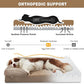 INVENHO Orthopedic Large Dog Bed, Washable Waterproof, Egg-Crate Foam Dog Couch Bed with Washable Removable Cover, Waterproof Lining and Nonskid Bottom