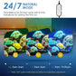 Aquarium Light,14W 24/7 Natural Mode,9 Light Modes(Water Grass Mode & 7 Colors & Cycle),Adjustable Timer and 7 Color Brightness - with Expandable Mounting Bracket for 12~18IN Fish Tank