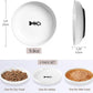 No Spill Cat Bowls,Cat Food Bowl,Anti Whisker Fatigue Healthy Ceramic Cats Dishes Set for Indoor Cats,Shallow Wide Kitten Plates for Food and Water,Non-Slip Silicone Bottom,6 Pack