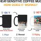 Personalized Coffee Mug – Custom Photo, Text, or Logo Ceramic Magic Mug Tea | Taza Personalizada with Heat Sensitive Color Changing Cup | Customized Gift Idea for Men & Women - Black |15oz