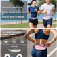 Running Belt for Women and Men, Adjustable Fanny Packs No Bounce Phone Holder for Running with Water Bottle & Headband, Waterproof Reflective Waist Packs for Runner Fits All Phones (M-Pink)