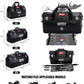 Waterproof Duffel& Luggage Bag - Motorcycle Dry Bag Tail Saddle Bags with Roll Top Closure,Large Storage Space,for Camping, Kayaking, Fishing & Traveling(Black, 60L)