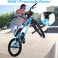 67i Boys BMX Bike 18/20 Inch Ages 8-12 Kids Bicycle with Front Rear U Brake Adjustable Seat Iron Fork 2.09" Wide Tires