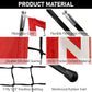 6x6ft Portable Baseball & Softball Net for Hitting，Pitching, Batting and Throwing, with Sturdy Bow Frame,Batting Tee, Ball Caddy and Strike Zone, Middel Size, Great for Kids!