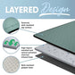 MICRODRY Deluxe Fitness Exercise Yoga Mat for Home & Gym, Extra Thick for High Impact Training, Multi Layered Skid Resistant Surface, Odor Neutralizing with Carrying Strap