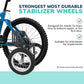 Moshay Adjustable Adult Bicycle Bike Stabilizers Training Wheels Fits 24" to 29" - Quality Heavy Duty