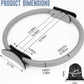 Pilates Ring Fitness Circle 14" Yoga Rings Magic Circle with Dual Padded Handles for Toning Arms, Thighs/Legs & Core，Home Exercise Equipment ﻿