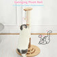 Made4Pets Cat Scratching Post Premium Sisal Cat Scratcher Kitten Toys for Indoor Kittens 33.6" Tall Cat Tower Scratch Post Cat Tree Wooden Interactive Ball Track Cat Toy with Hanging Ball, Beige