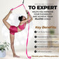 Pilates Stretching Strap with Door Anchor - Flexibility Equipment for Pilates Practitioners - Ideal for Improving Leg Flexibility, Core Stability, and Posture Alignment at Home