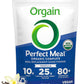 Orgain Perfect Meal, Organic, Vegan Meal Replacement Protein Powder, Vanilla - 25g Plant Based Protein, 80+ Superfoods, 1B Probiotics & 10g Fiber, Adaptogens & Ashwagandha - 2.16lb