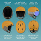 Retrospec Zephyr Ski Helmet - Snowboard Helmet for Adults & Youth - Adjustable Fit with Breathable Vents for Men, Women, Boys and Girls