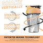 HELIMIX 1.5 Vortex Blender Shaker Bottle Holds Upto 20oz | No Blending Ball or Whisk | USA Made | Portable Pre Workout Whey Protein Drink Shaker Cup | Mixes Cocktails Smoothies Shakes | Top Rack Safe