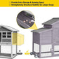 Aivituvin Chicken Coop Mobile Hen Coop, Large Poultry Cage with Wheels Outdoor Backyard Chicken House