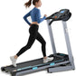 Treadmill with Auto Incline - 300 lb Capacity, 3.0HP Folding Electric Treadmill Up to 8.5 MPH Speed, Running Machine with 17.5" Wide Tread Belt and Bluetooth Speaker for Home Use