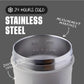 BlenderBottle Sport Insulated Stainless Steel Shaker Bottle with Wire Whisk, 24-Ounce, Grey – Protein Shakes & Hydration for Athletes & Fitness Enthusiasts, Easy Mixing, Keeps Drinks Cold, Lockable Lid