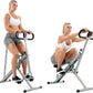 Sunny Health & Fitness Row-N-Ride Squat Machines for Home Glutes and Abs The Assist Trainer Workout Exercise Gym Butt Builder Equipment