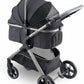 Pet Stroller for Small Medium Dogs, Cat Carriage Travel System Four Wheel Dog Stroller with Carrier, Zipperless Entry/Cup Holder/Storage Basket