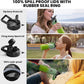 Insulated Water Bottle 40 oz, Triple Wall Vacuum Stainless Steel (Cold for 48 Hrs), Leak Proof & Non-BPA, Modern Water Flask Jug with Paracord Handle & Straw Spout Lids, Ombre Green