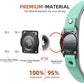 AirTag Dog Collar - Leather Dog Collar with Air Tag Holder | IPX8 Waterproof, Reflective, High - End, Adjustable Soft Padded | Dog GPS Tracker Collars Fit for Medium Large Dogs (Teal, L)