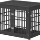 32 Inch Heavy Duty Dog Crate Furniture for Medium and Small Dogs, Decorative Pet House End Table, Wooden Cage Kennel Furniture Indoor, Black