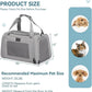 PETSFIT Dog Carrier Cat Carriers for Puppies, Medium Cats up to 25Lbs, Travel Soft Sided Pet Carrier (Large, Grey)