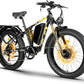 60V 26Ah Electric Bike for Adults 5000W, 60V Battery Ebike, 26"X4"Fat Tire Long Range Mountain Bike Full Suspension, Hydraulic Brake Electric Bicycle