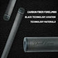 29.13" /Radial Wavy 3/8-10 3/8-11 3/8-14 Uni-Loc 5/16-18 Carbon Pool Cue Single Shaft, Low Deflection Technology, Ultra-Smooth, pro Taper, Easy to Control