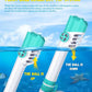 W WSTOO Kids Full Face Snorkel Masks,Suitable for Beginners Dry Top Snorkeling Gear,Can Your Mouth or Nose to Breathe,180 Degrees Panoramic View,Anti-Fog Anti-Leak,Summer Travel and Vacationing Gifts
