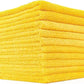 The Rag Company - Edgeless 365 Microfiber Towels (10-Pack) Premium 70/30 Blend, Professional Polishing, Wax Removal, Auto Detailing, 365gsm, 16in x 16in, Gold