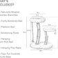 MAU Modern Cat Tower - Wooden Cat Scratching Tree & Condo - Luxury Collection - Cat Lovers Gift
