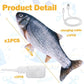 Interactive Dog Toys - Upgrade Flopping Fish Dog Toy to Keep Them Busy, Touch Activated Moving Dog Toys for Small / Medium / Large Puppy Enrichment, Rechargeable Pet Toys Plush, Squeaky Dog Toys