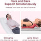 Neck and Shoulder Relaxer with Upper Back Massage Point, Cervical Traction Device Neck Stretcher for TMJ Pain Relief and Cervical Spine Alignment Chiropractic Pillow (Dark Pink)