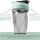 HELIMIX 1.5 Vortex Blender Shaker Bottle Holds Upto 20oz | No Blending Ball or Whisk | USA Made | Portable Pre Workout Whey Protein Drink Shaker Cup | Mixes Cocktails Smoothies Shakes | Top Rack Safe