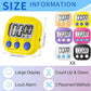 Macarrie 48 Pcs Digital Kitchen Timer Bulk Small Magnetic Backing Stand Timer Clock Loud Alarm LCD Display Electronic Minute Second Count Countdown Alarm for Teacher Classroom Cooking Baking (Fashion)
